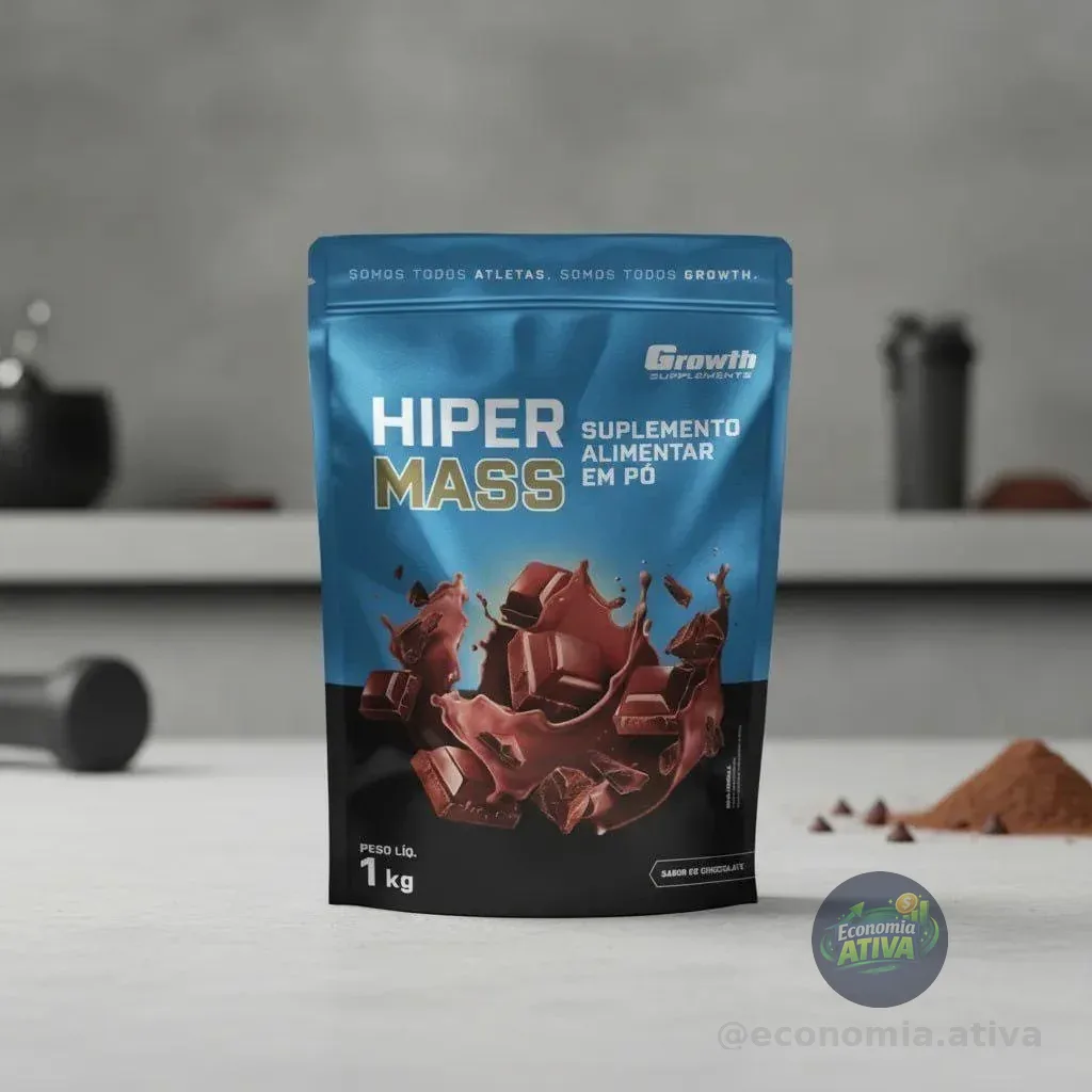 Hiper Mass 1kg Growth Supplements - Sabor Chocolate