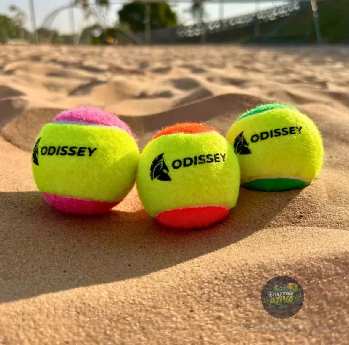 Kit 6 Bola Beach Tennis Odissey