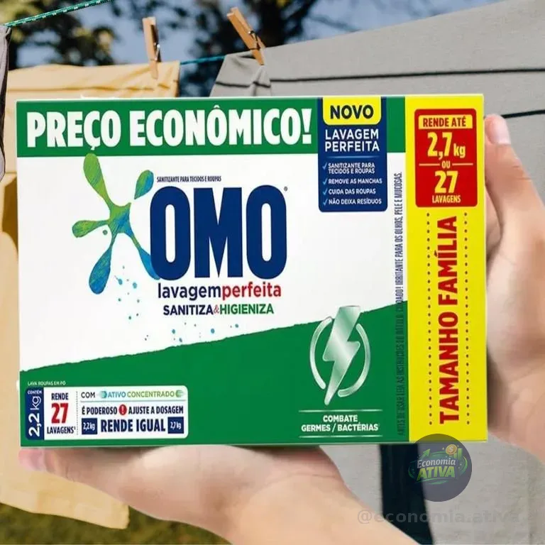 Omo Lavagem Perfeita Sanitiza & Higieniza 2.2Kg