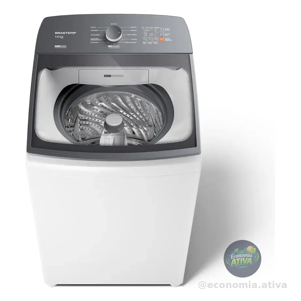 Máquina De Lavar Brastemp 14kg Branca Smart Sensor- Bwj14ab 127v Branco