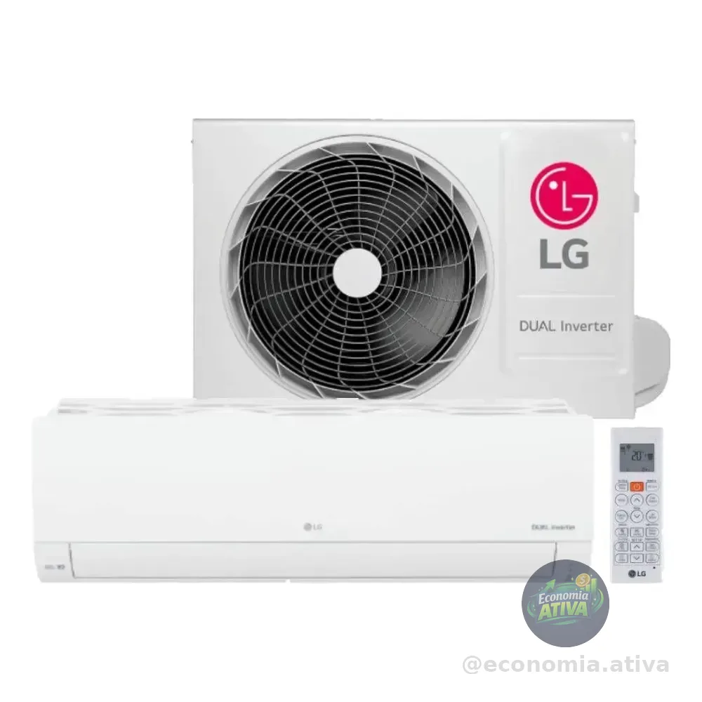 Ar Condicionado Dual Inverter LG Compact Ai 9000 Btus Frio Branco 220v