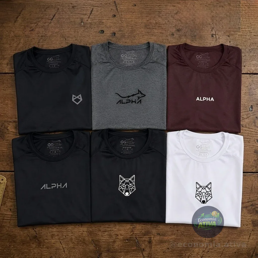 Kit 6 Camisetas Mais Procuradas Alpha