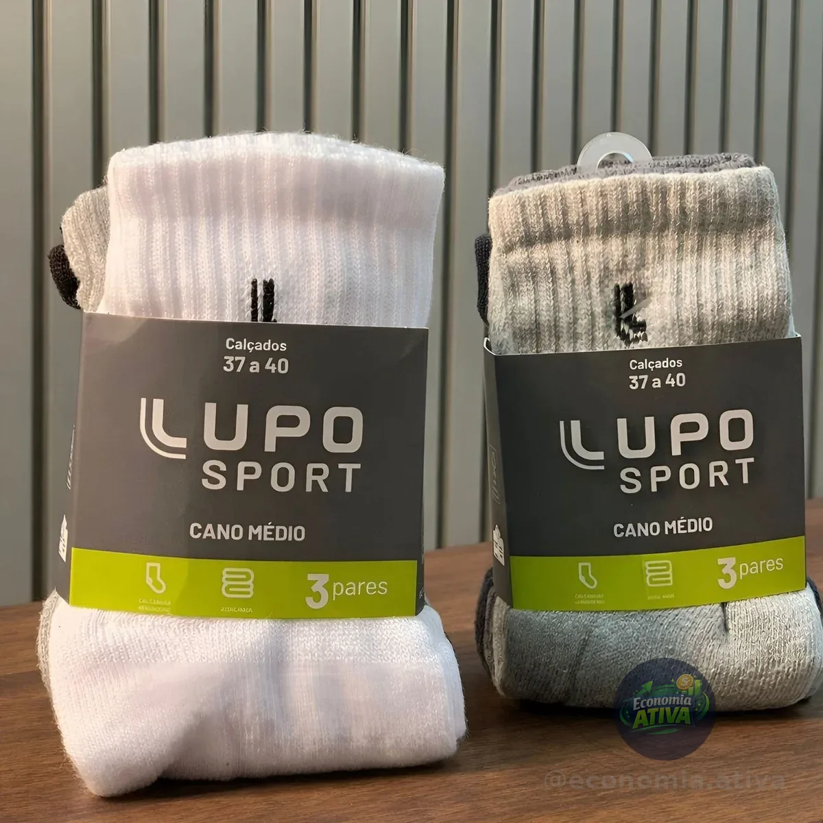 Kit 6 Pares Meias Lupo Cano Médio Alto