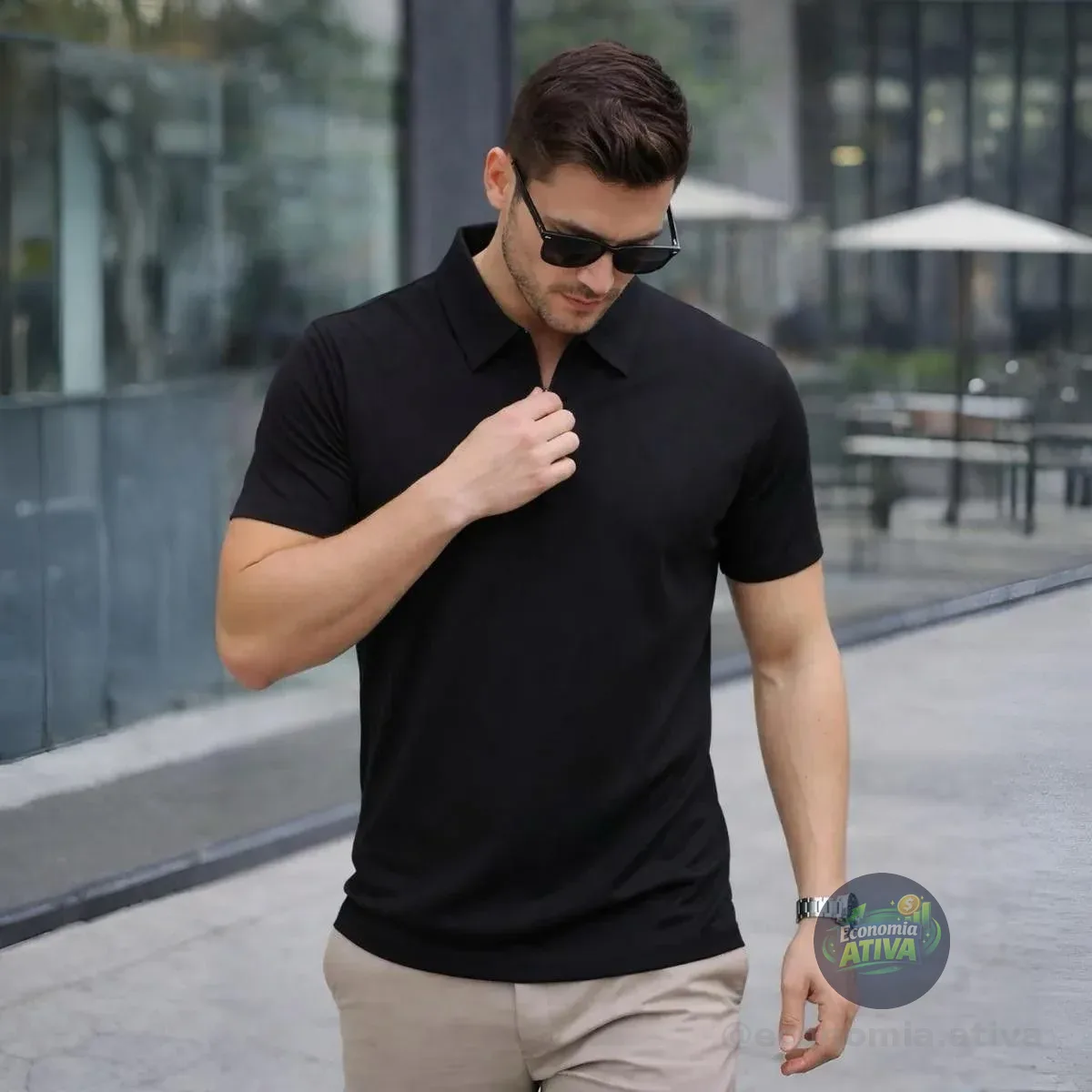 Camisa Polo Masculina Tech