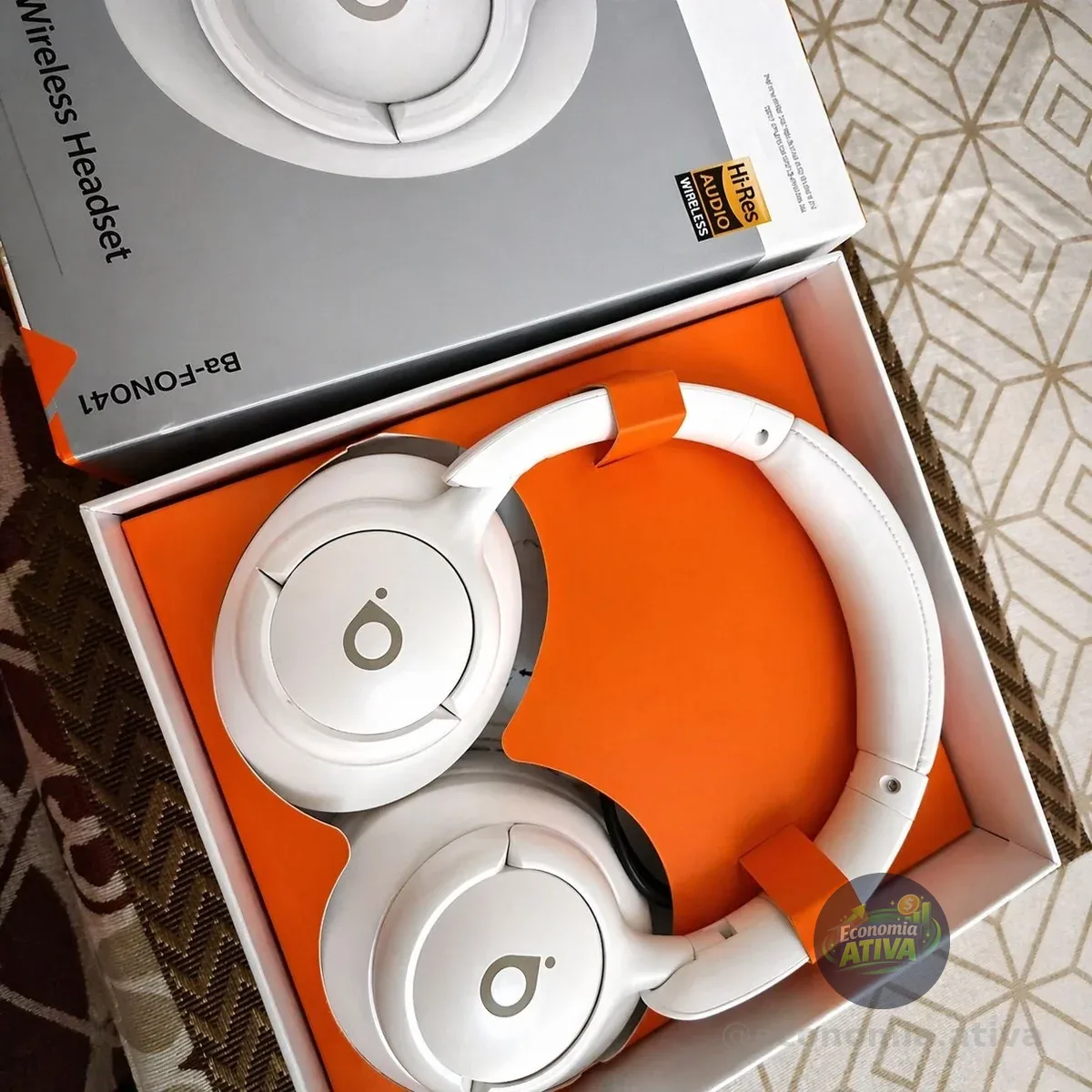 Fone de Ouvido Astgn X Basike Bluetooth Sem Fio com Redução de Ruído