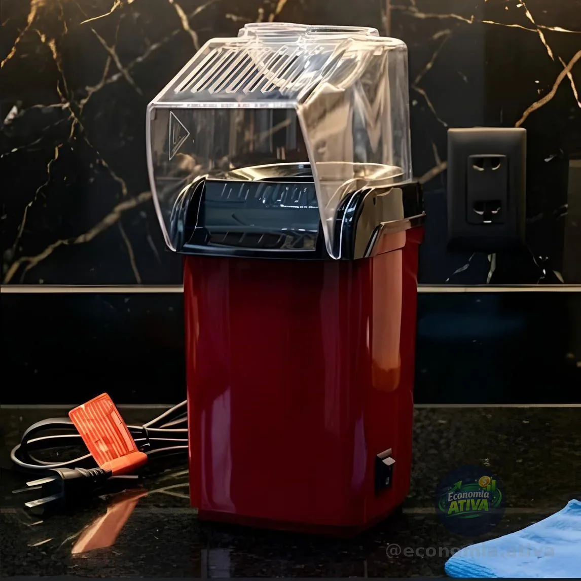 Pipoqueira Elétrica Zero Gordura 1200w Cor Vermelho 127v