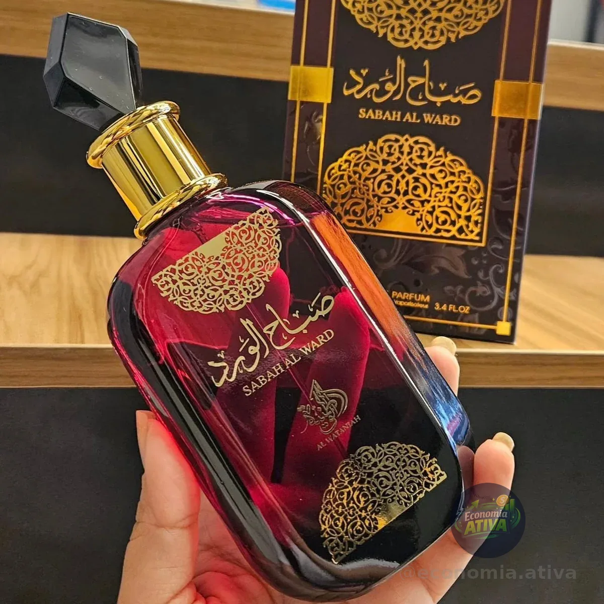 Perfume Sedutor Árabe Sabah Al Ward 100ml