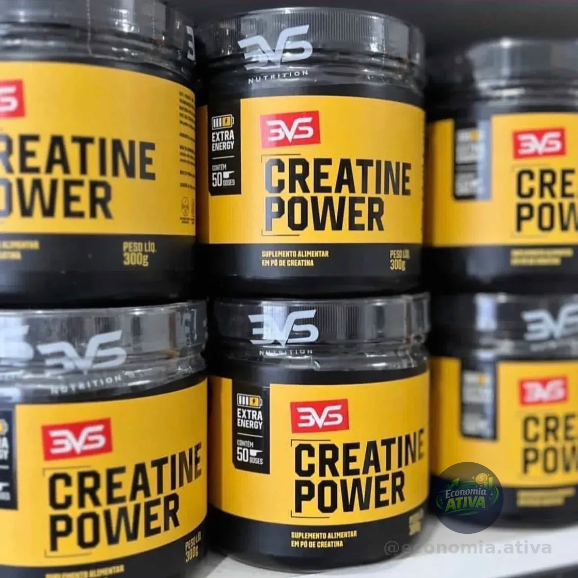 Creatina Monohidratada Power Extra Energy - 300g - 3VS Nutrition