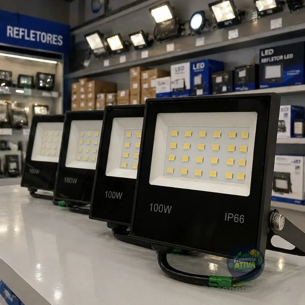 Kit com 4 Refletor Led 100w