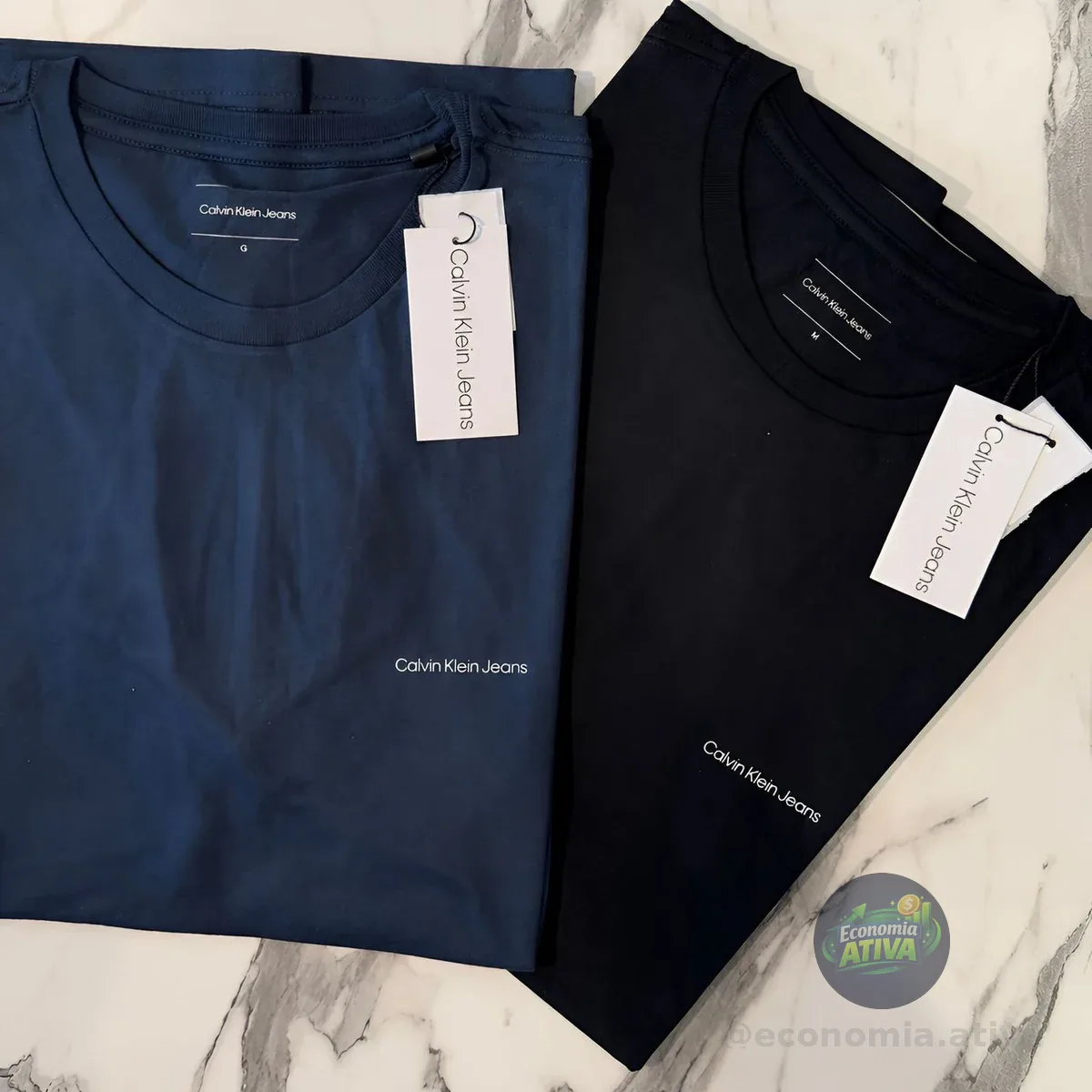 Kit 2 Camisetas Calvin Klein Jeans