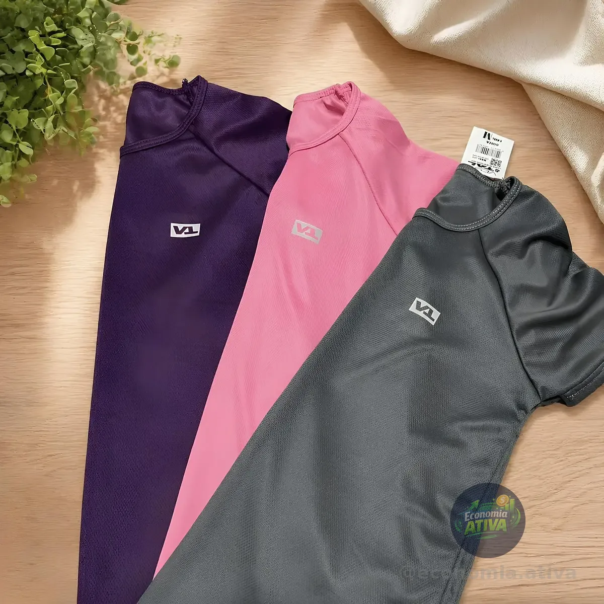 Kit 4 Blusas Feminina Fitness Dry Fit  Camiseta Academia