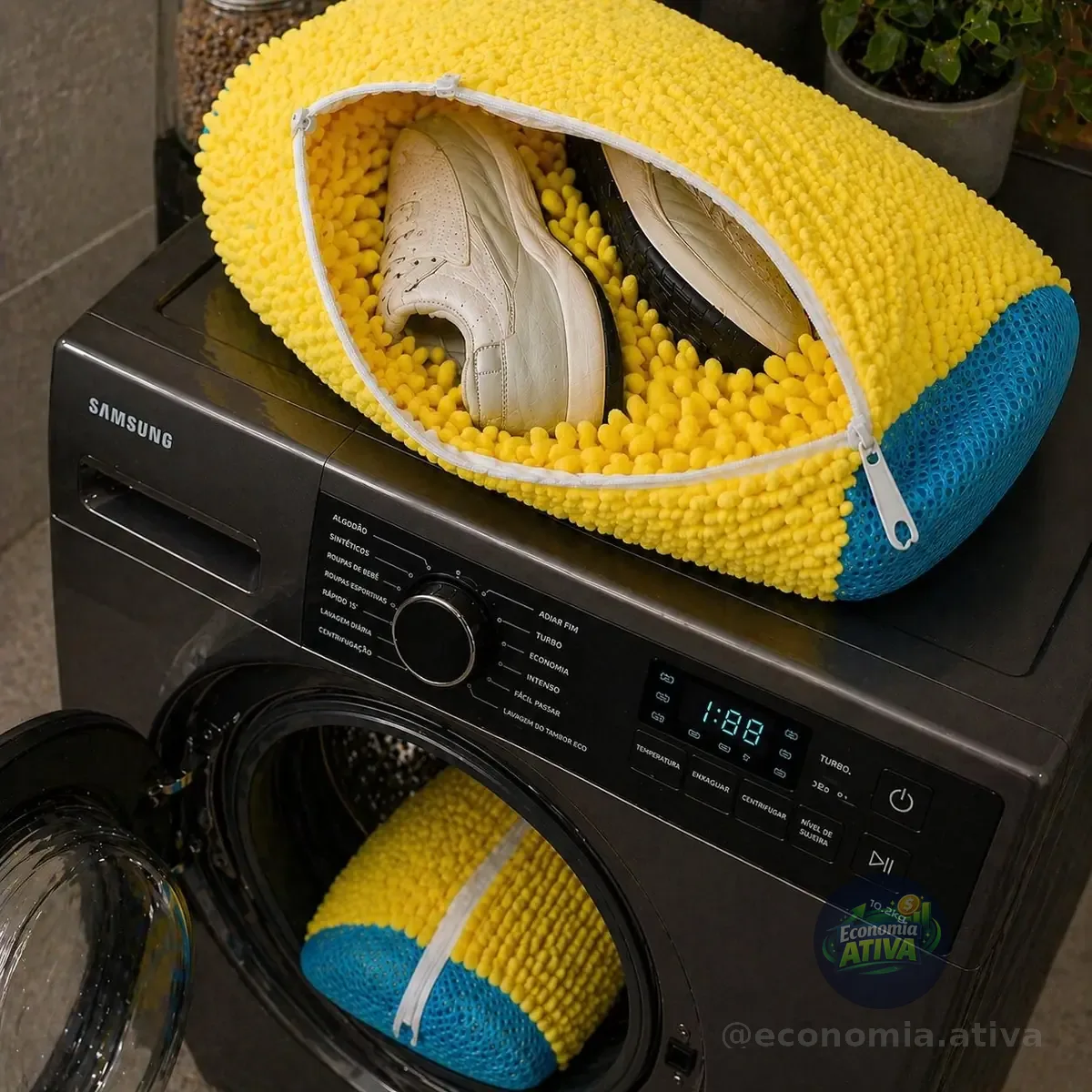 Saco De Lavagem para Sapatos Máquina de Lavar