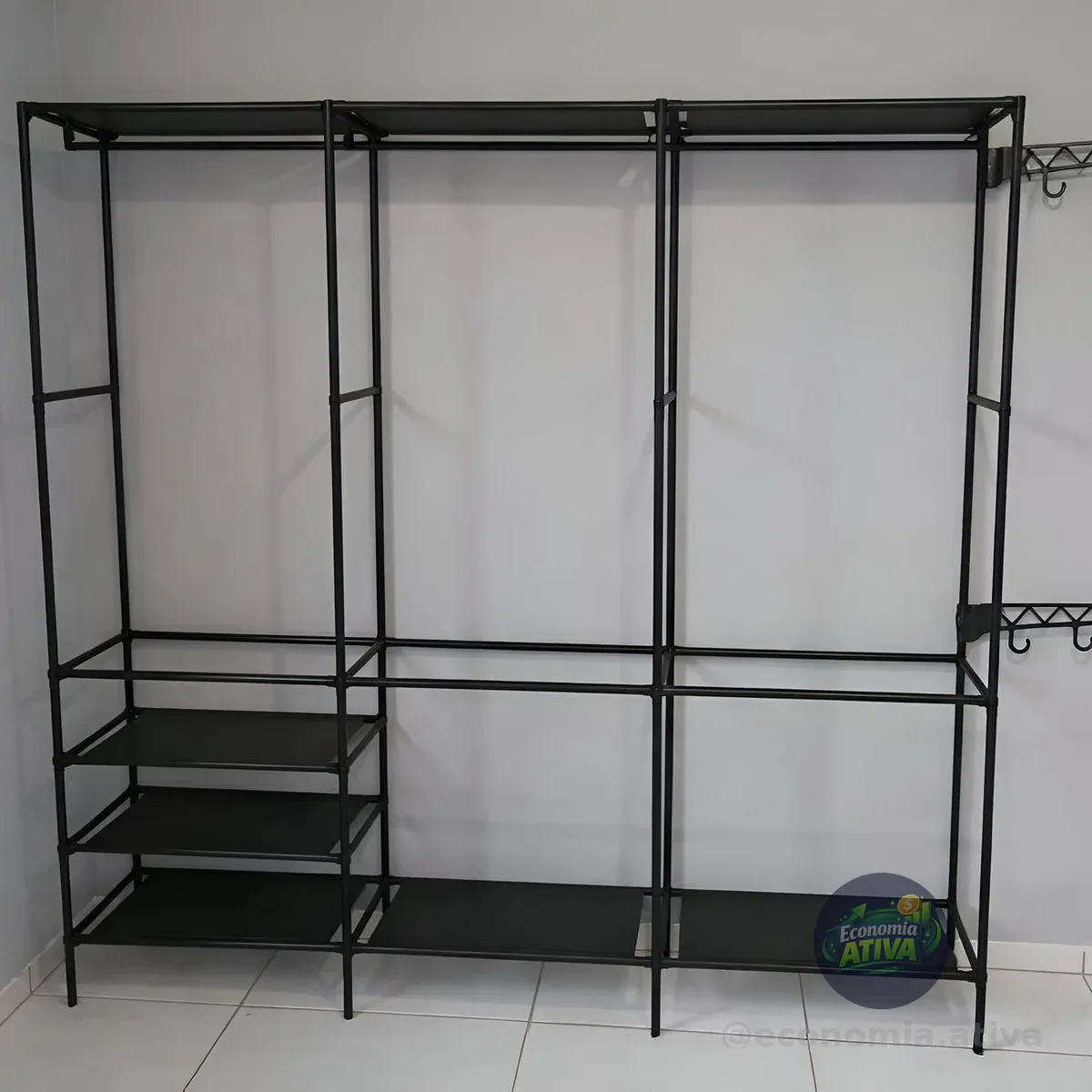 Cabideiro Arara Organizadora De Roupas Closet