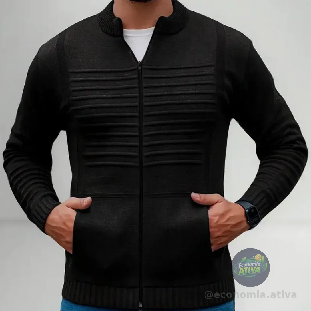 Jaqueta Masculina Blusa De Frio Malha Grossa