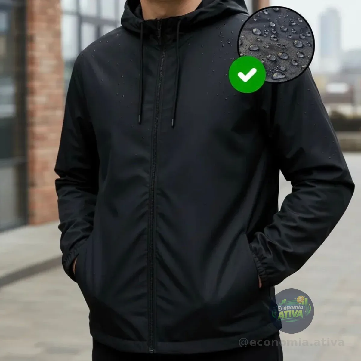 Jaqueta Corta Vento Masculina Impermeável