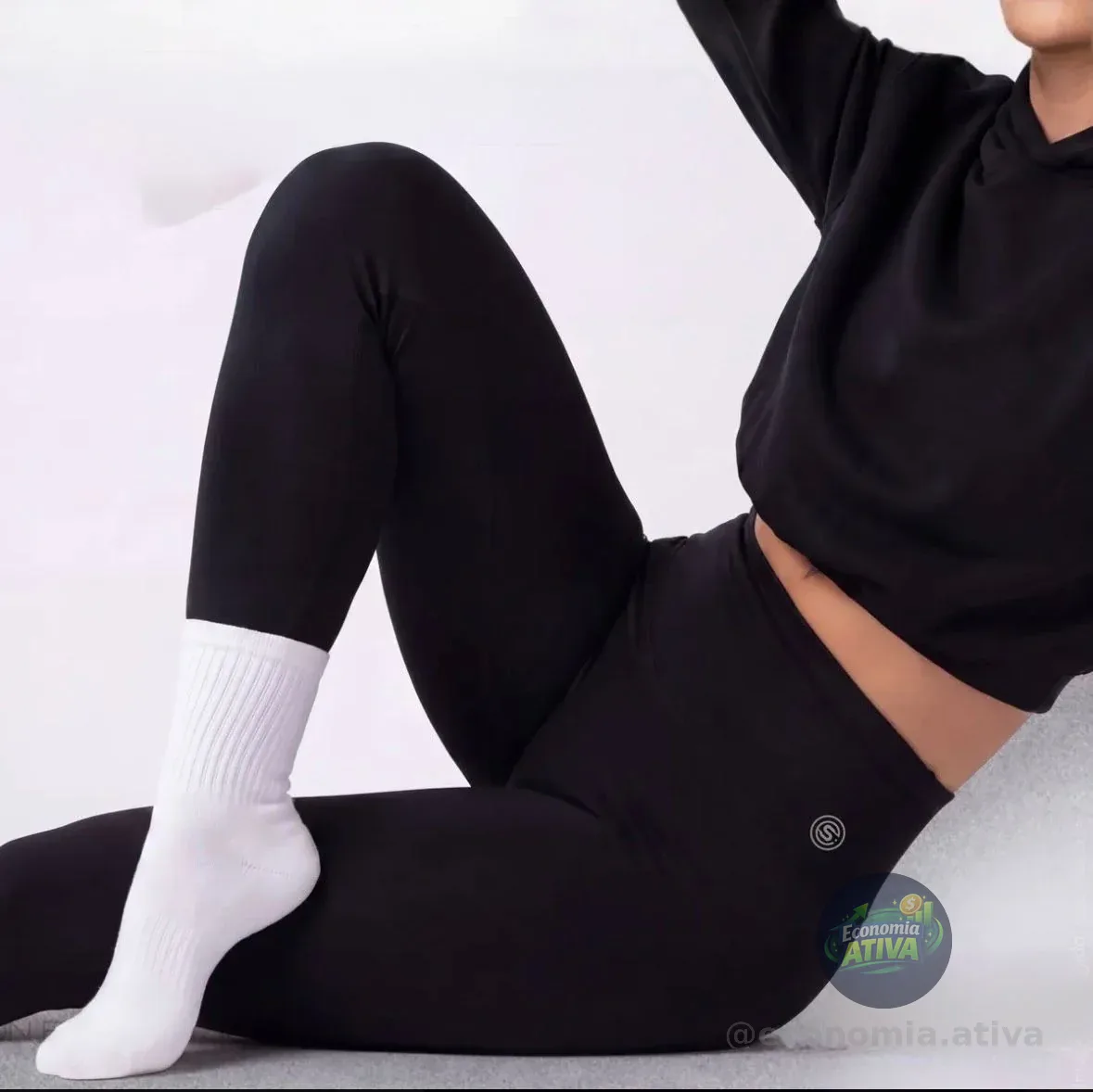 Calça Legging Academia Zero Transparência Poliamida