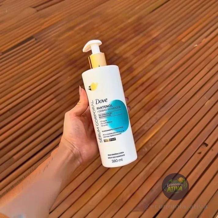 Dove Sérum Hidratante Corporal sem Perfume Pantenol + Dermo Reparador 380ml