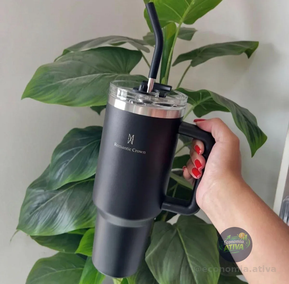 Copo Térmico Gigante 1,2L Romantic Crown