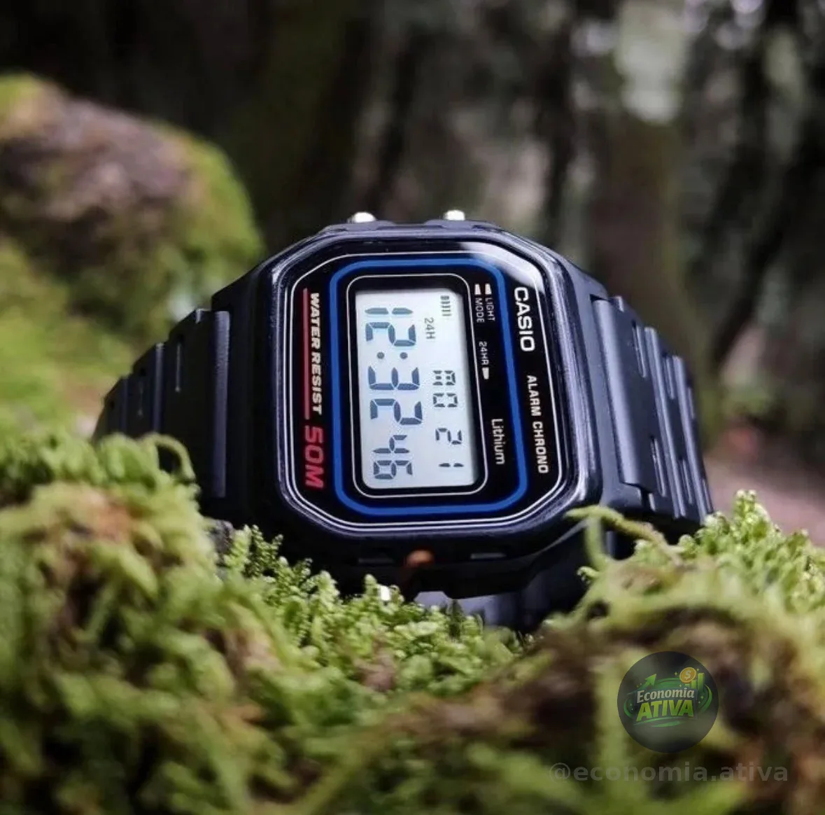 Relógio Casio Masculino Digital Preto De Resina