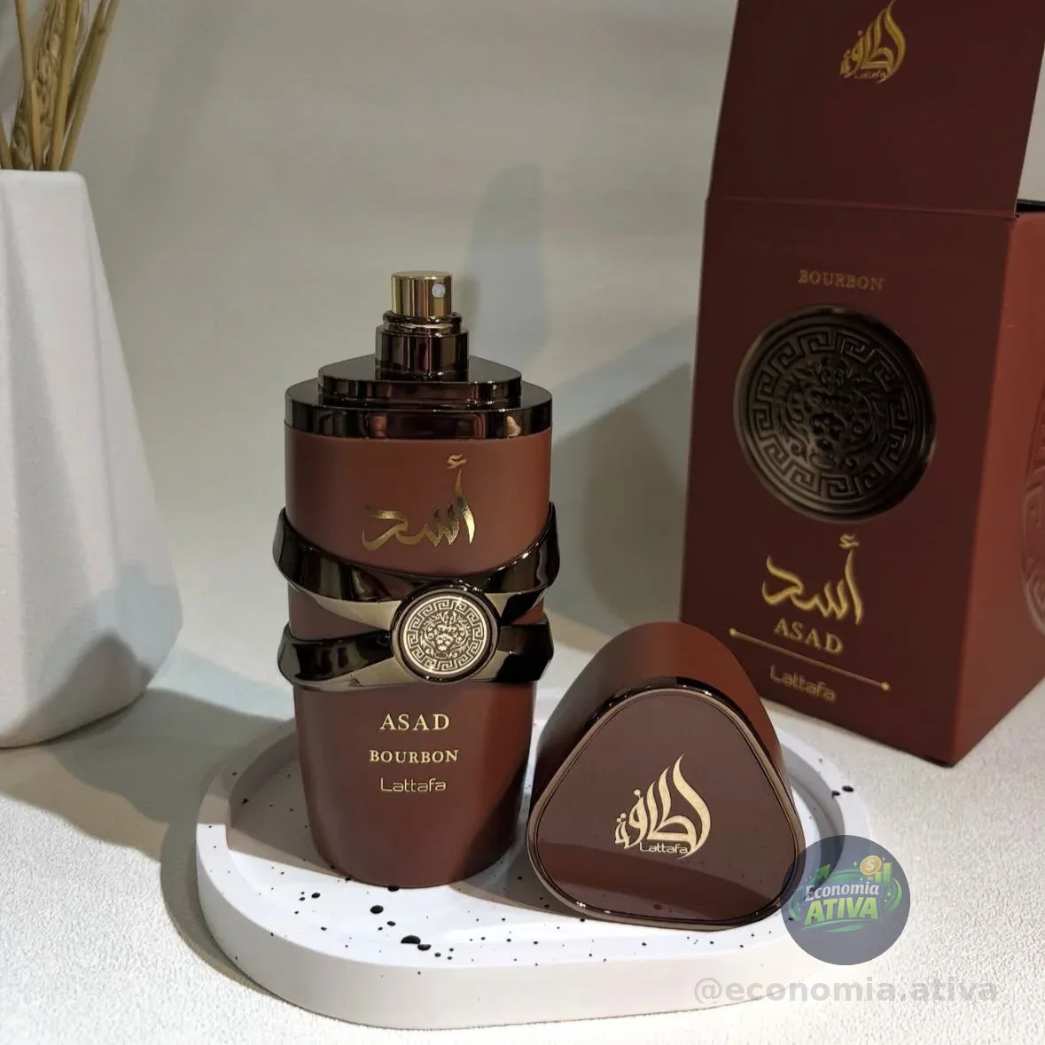 Perfume Asad Bourbon Lattafa 100ml Original Alta Fixação