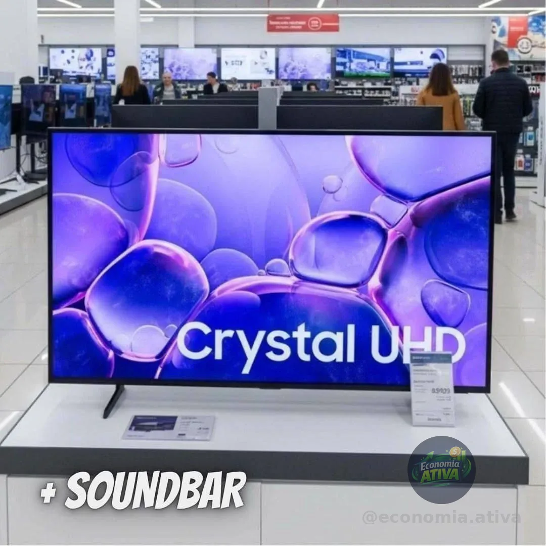 Samsung Smart TV 50” Crystal UHD 4K U8100F 2025 + Soundbar HW-B400F/ZD