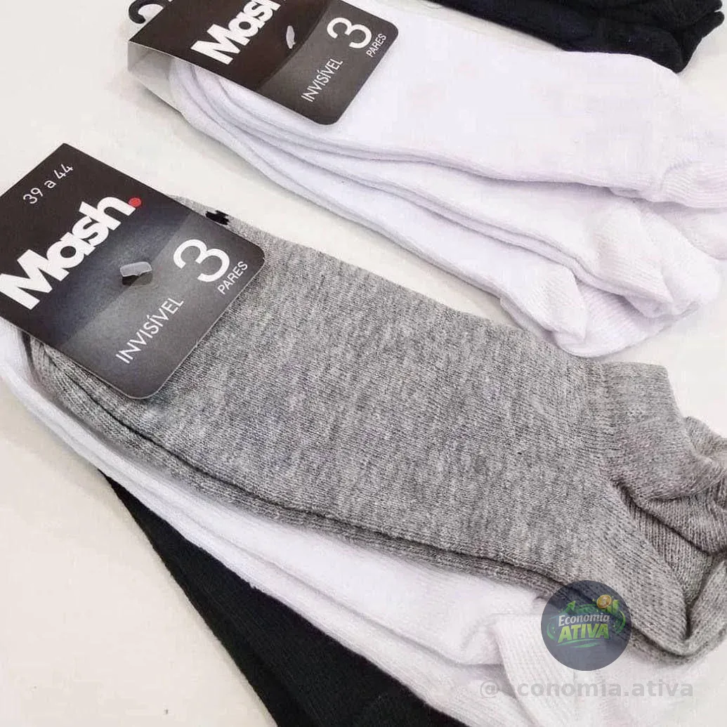 Kit 10 Pares Meias Mash Invisível
