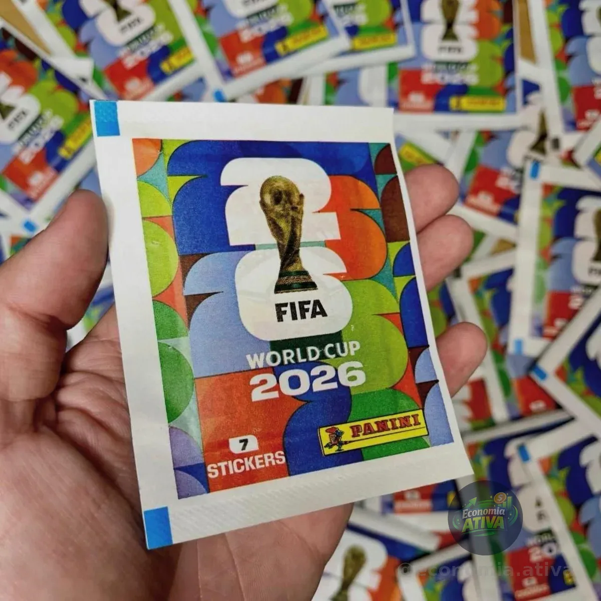 Kit com 140 Figurinhas (20 Envelopes) Álbum Copa Do Mundo 2026