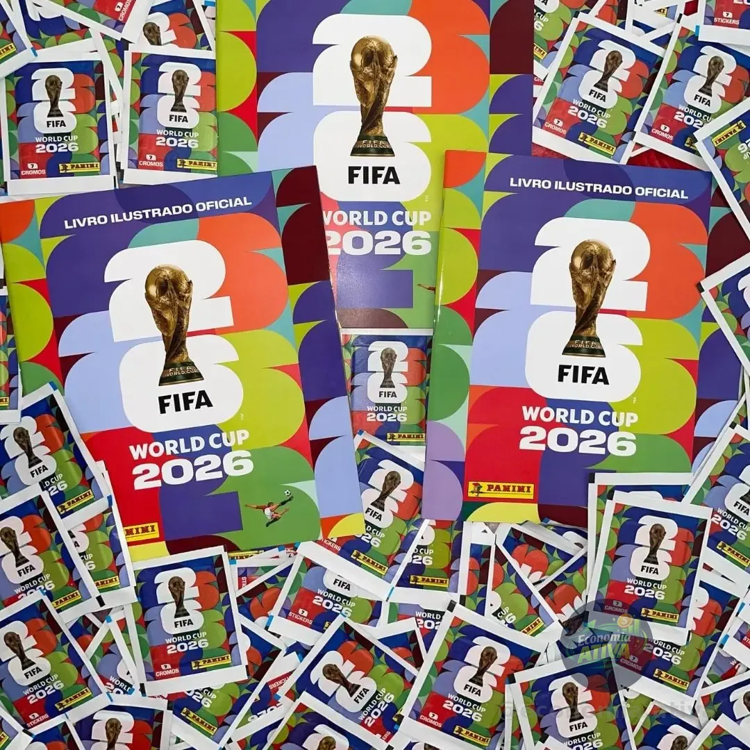 Kit com 700 (100 Envelopes) Figurinhas do Álbum Copa Do Mundo 2026