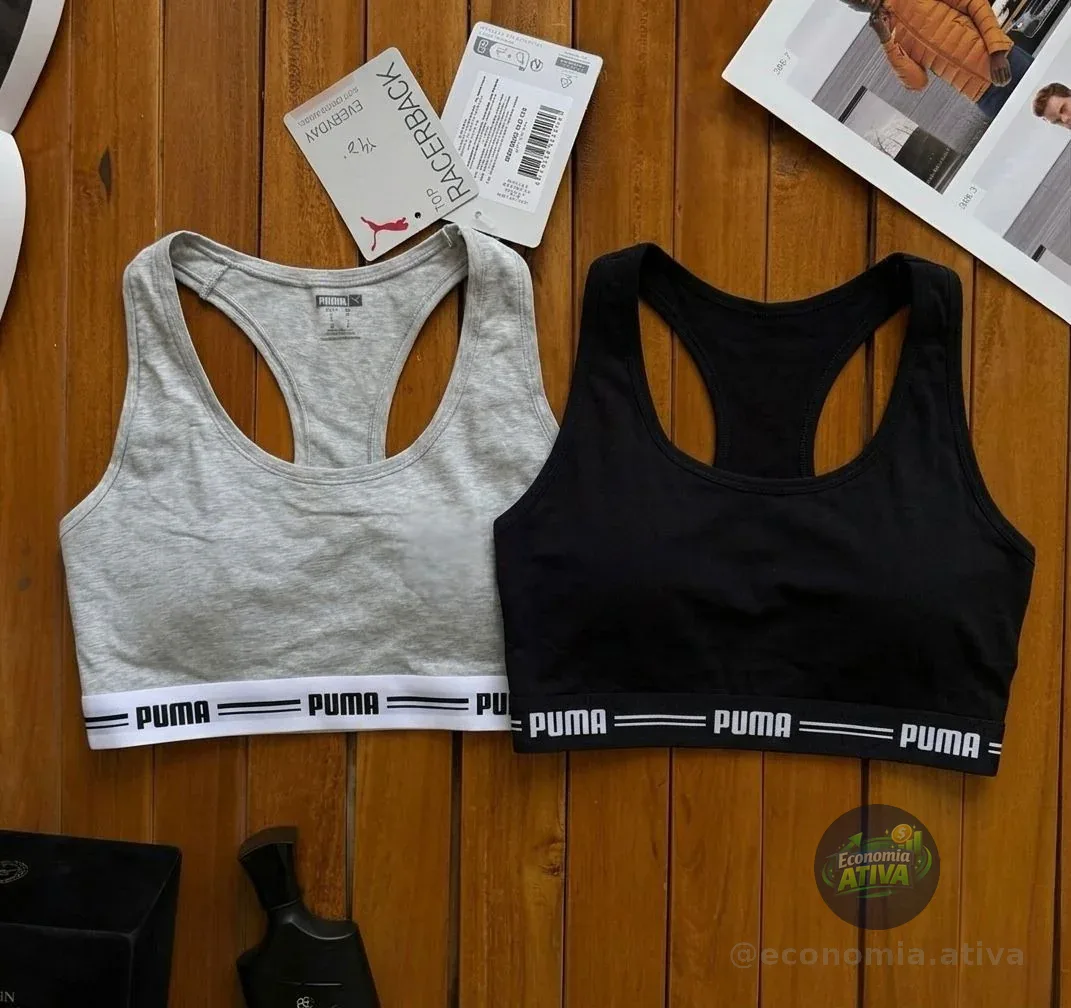 Kit 2 Top Puma Feminino Academia