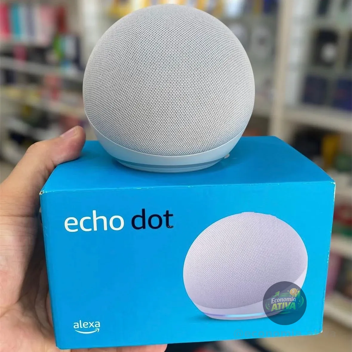 Echo Dot (Geração mais recente) | Smart speaker com Alexa
