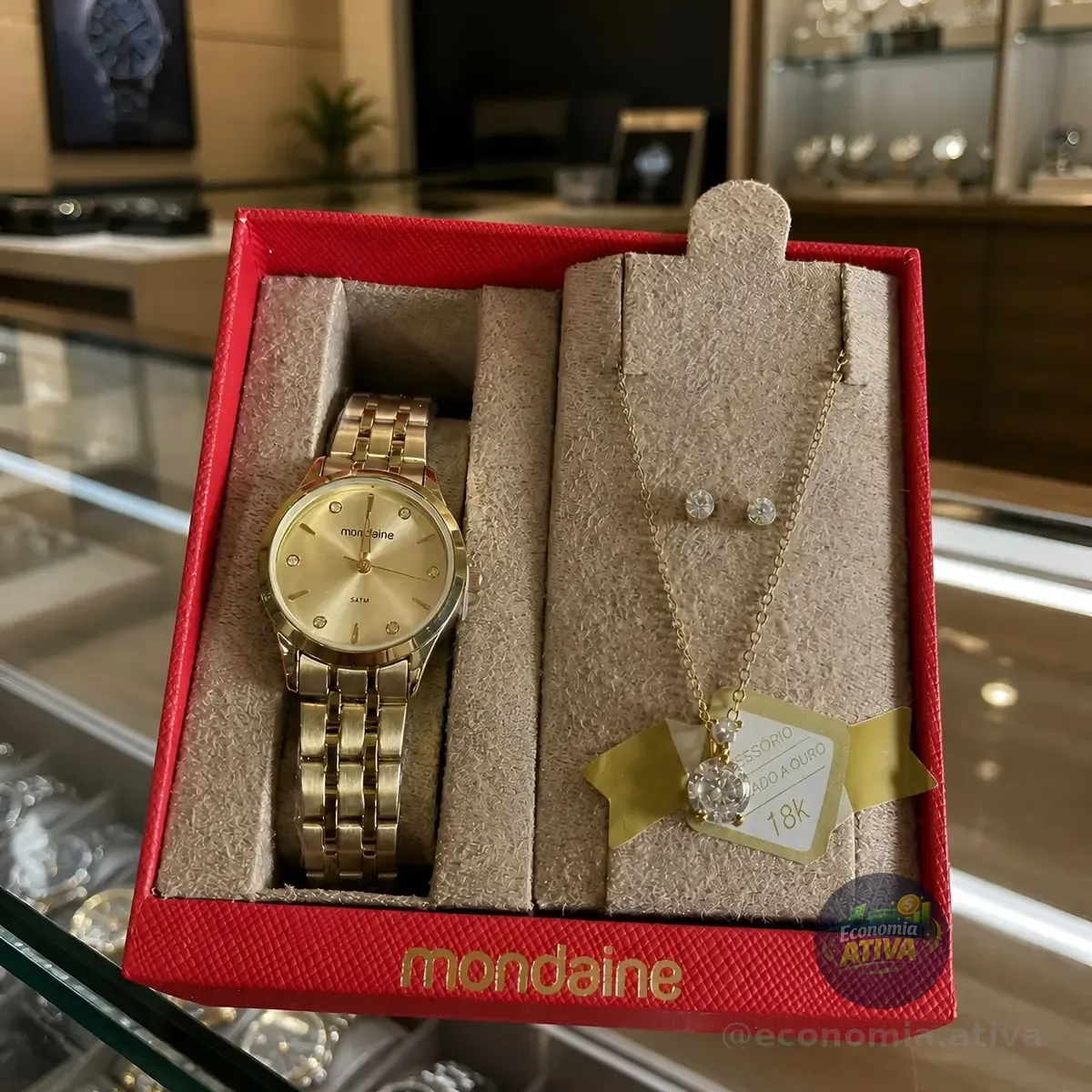 Kit Relógio Mondaine Feminino