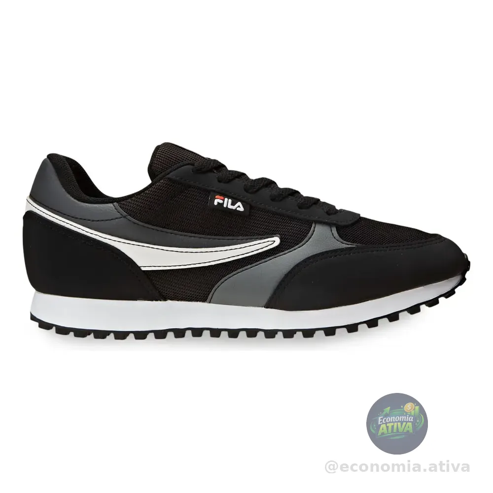 Tênis Masculino Renno Classic Fila Preto/grafite/branco
