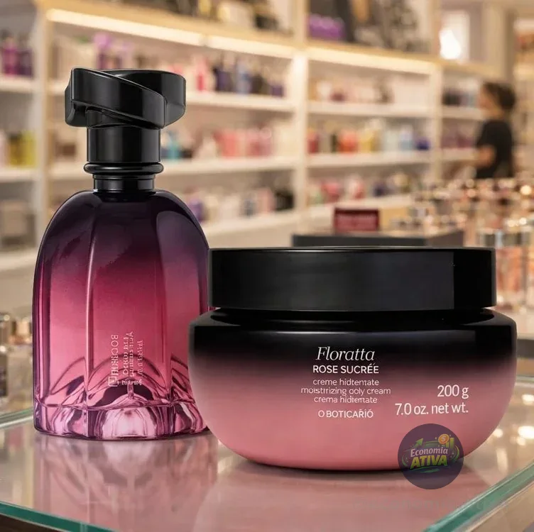 Combo Floratta Rose Sucrée: Eau De Parfum 75ml + Creme Hidratante Desodorante Corporal 200g