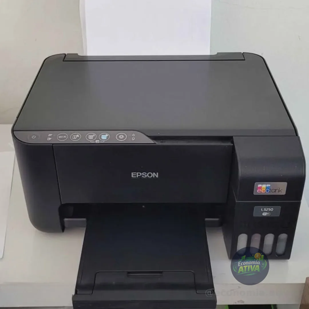 Impressora Multifuncional Cor Epson Ecotank L3250 Preto 127/220v