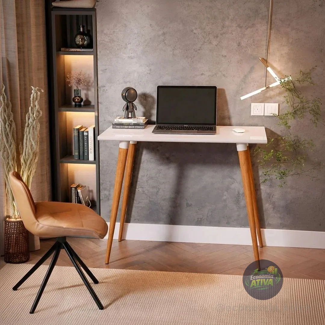 Mesa Mesinha Escrivaninha Notebook Computador Estudo Retrô