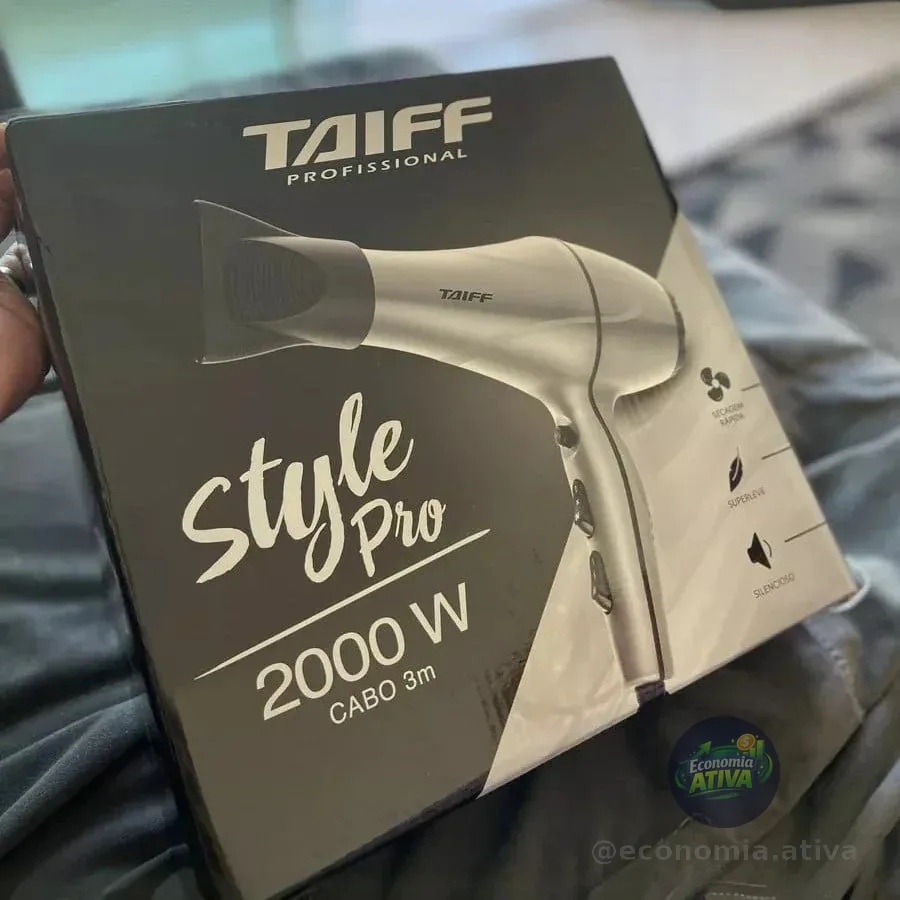 Secador De Cabelo 2000 Watts - Style Pro Taiff Prata 127v