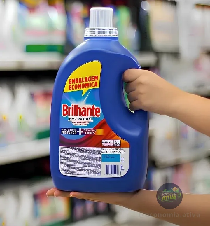 Sabão Líquido Brilhante Limpeza Total 5L