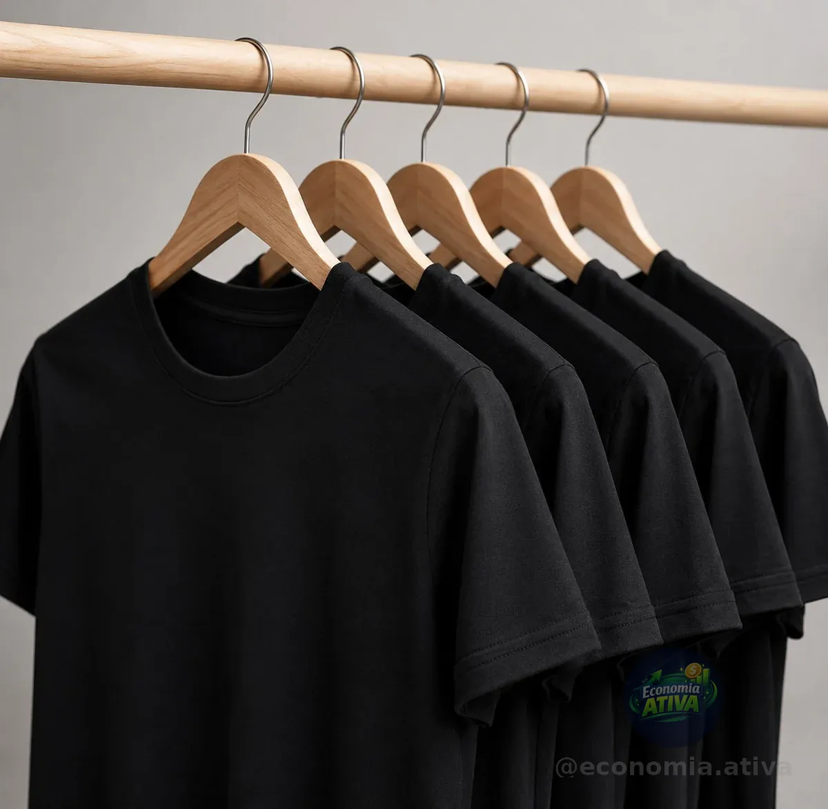 Kit 5 Camisetas Tech Dry Fit  Moda Veronz Preto M