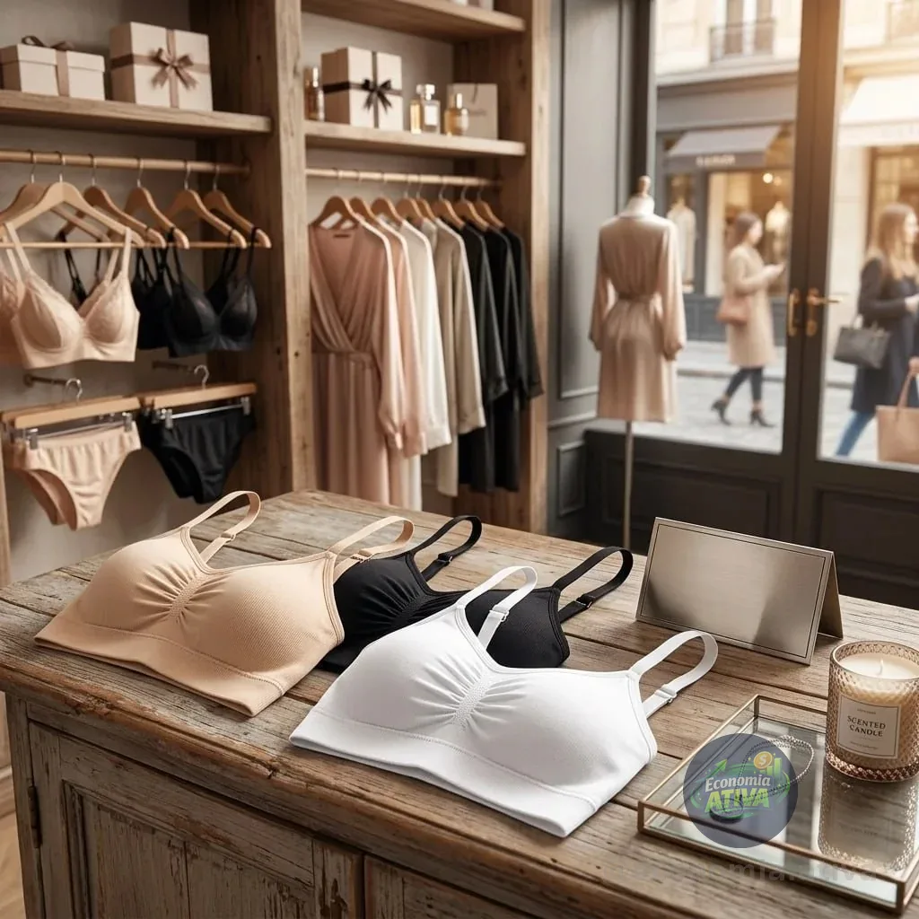 Kit 3 Top Sutiã Sensual Sem Costura Com Alça Ajustável