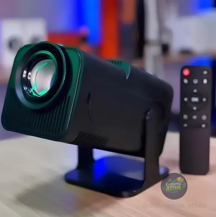 Projetor 4k Ultra Hd Hy320 Smart Wi-fi 6 Bluetooth Android Cor Preto 127/220v