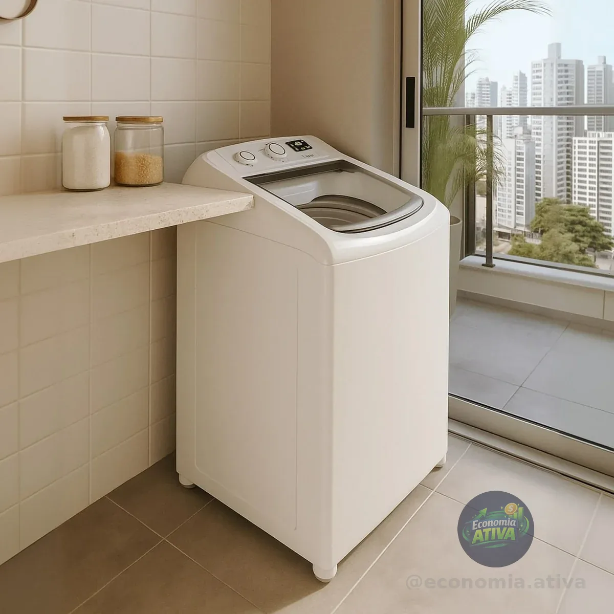 Máquina De Lavar Branca Consul 12kg Com Dosagem Econômica E Cor Branco 110v 127v