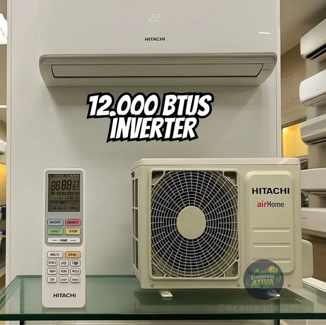 PREÇÃO PARCELADO ‼️ HITACHI 12K BTUs INVERTER 🔄