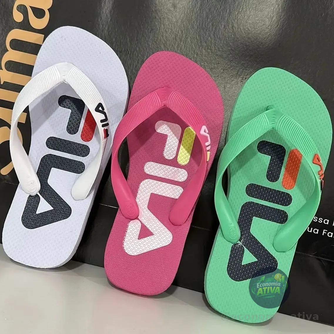 Chinelo Feminino Fila Confortável Casual Original