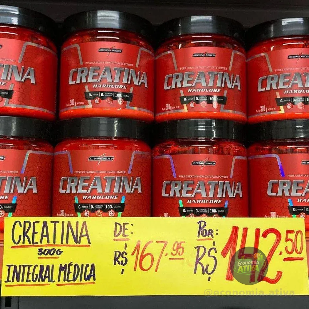 Creatina 100% Pura 300g Integralmedica - Força E Performance Neutro
