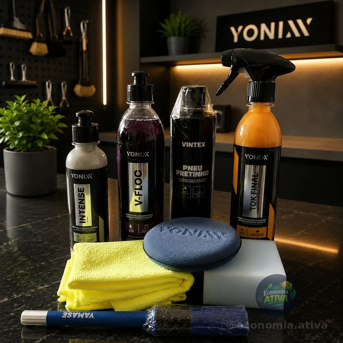 KIT SHAMPOO V-FLOC CERA TOK FINAL REVITALIZADOR INTENSE 240ML VONIXX PRETINHO VINTEX