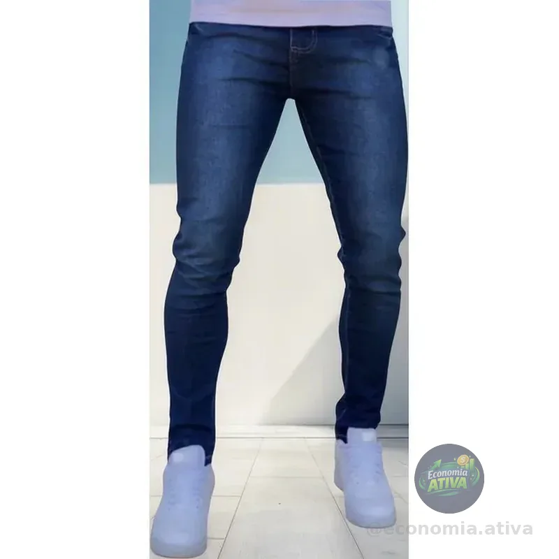 Calça Jeans Masculina Original Elastano Lycra