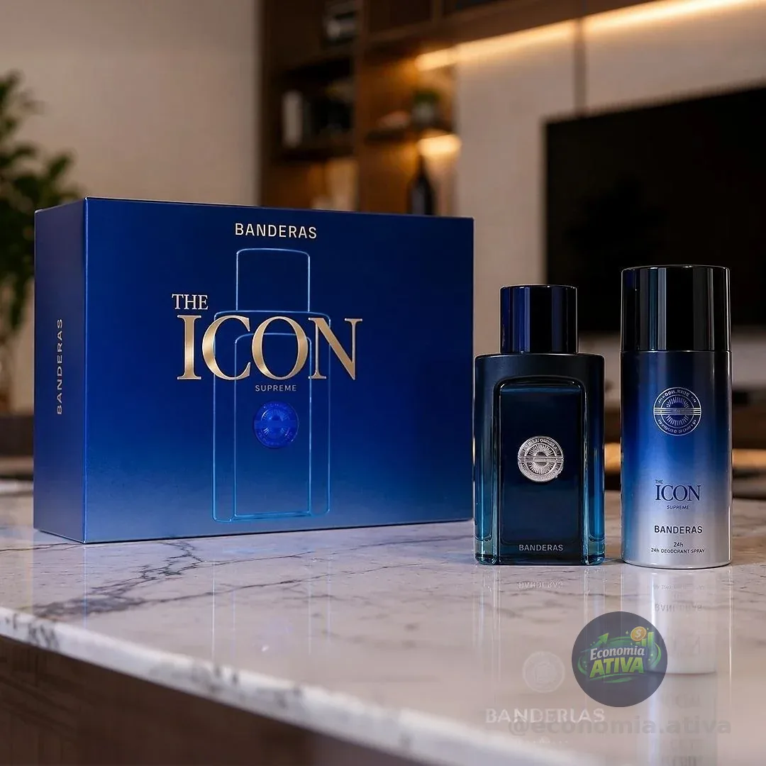 Kit Masculino Banderas The Icon - Eau de Toilette de 100ml - Desodorante Spray 150ml