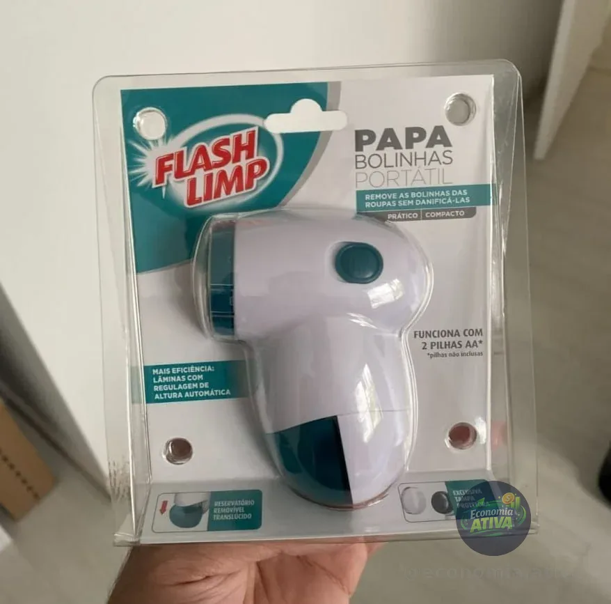 Papa Bolinhas Portátil, para remoção de bolinhas das roupas, CST0146, Flash Limp