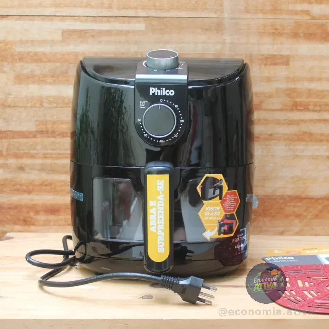Air Fryer Philco 4L Revestimento Redstone 1500W PAF40A 127V