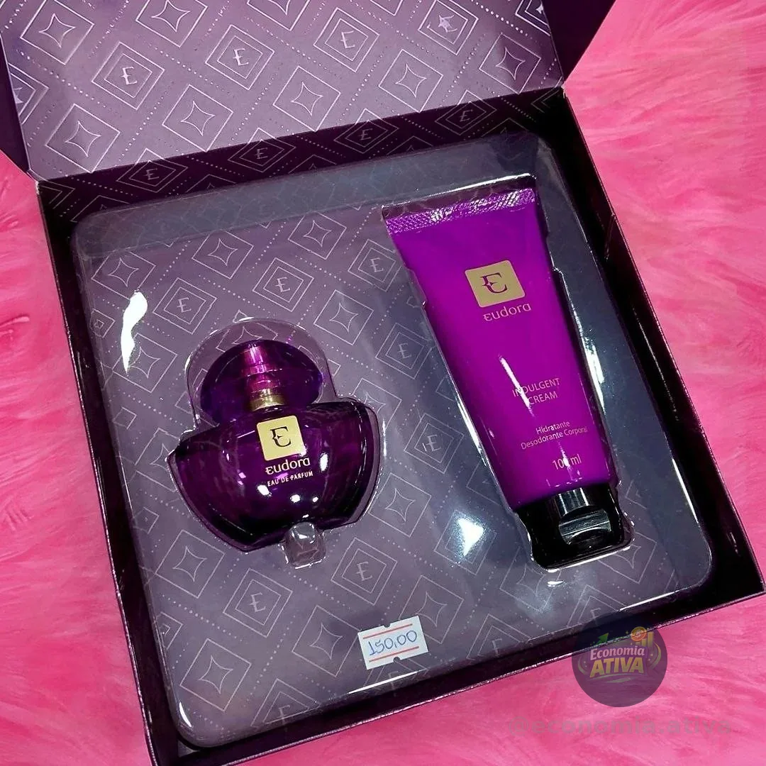 Eudora Roxo Miniatura Kit Presente Dia Dos Namorados (2 Itens)